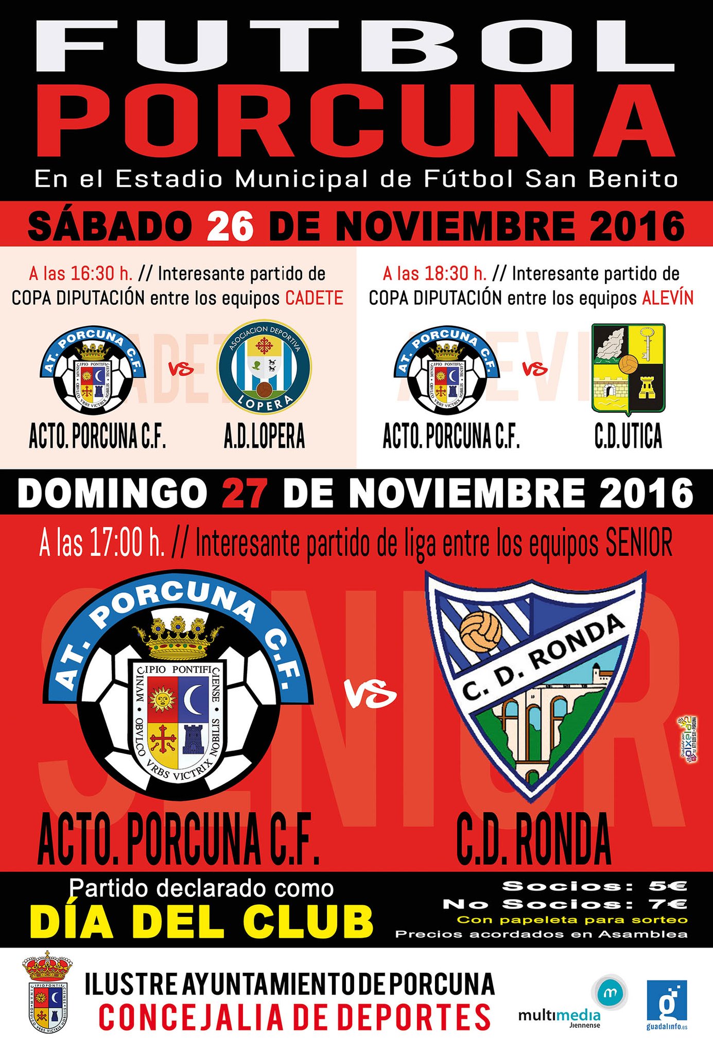 FÚTBOL: Atco. Porcuna C.F- CD Ronda