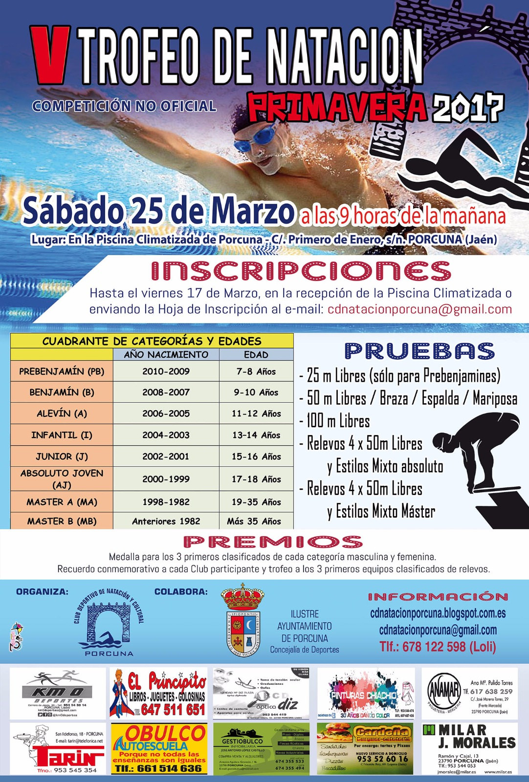 V Trofeo de Natación - Primavera 2017