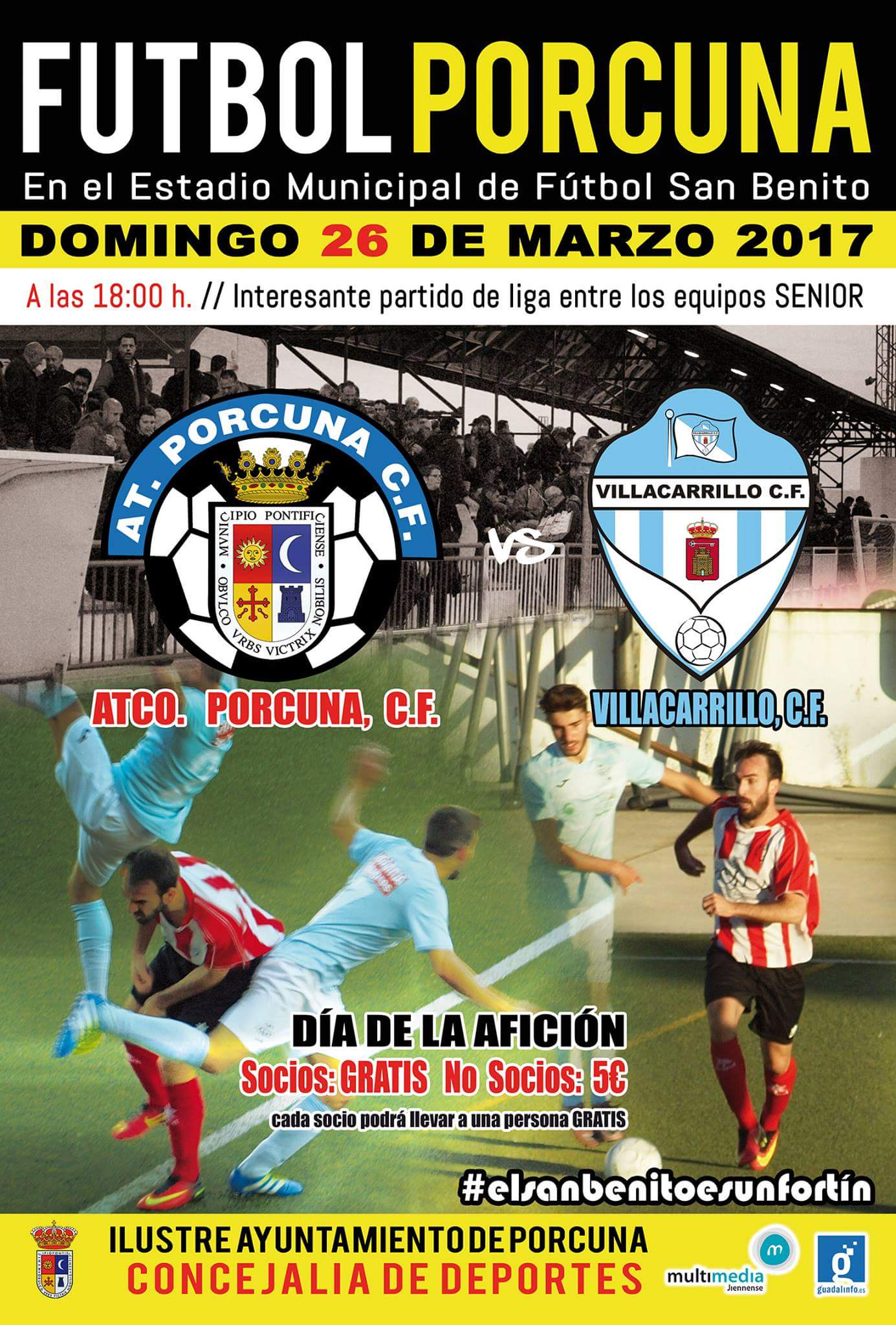 FÚTBOL: Atco. Porcuna - Villacarrillo C.F