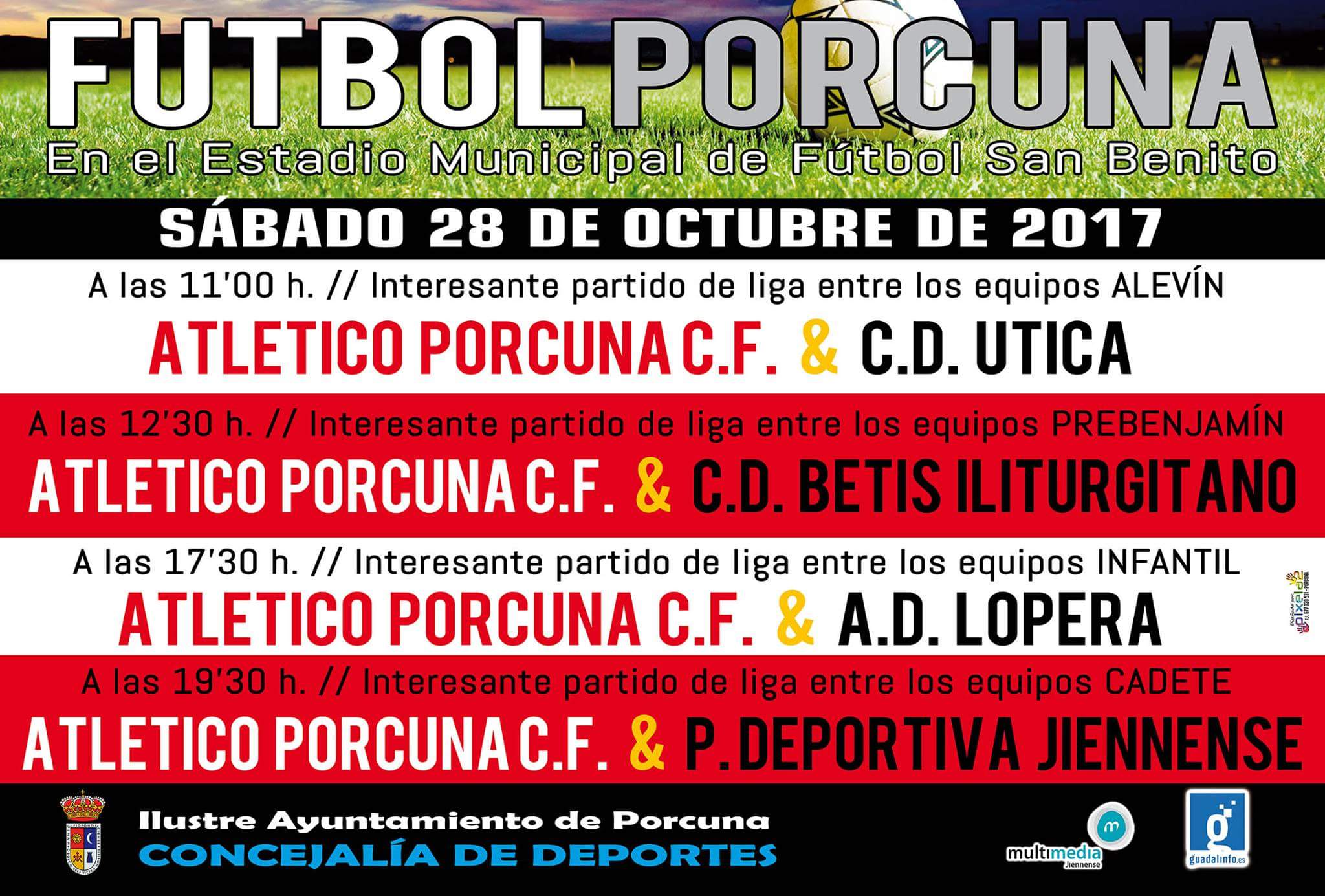 Fútbol: Atco. Porcuna - C.D Útica  (ALEVIN)