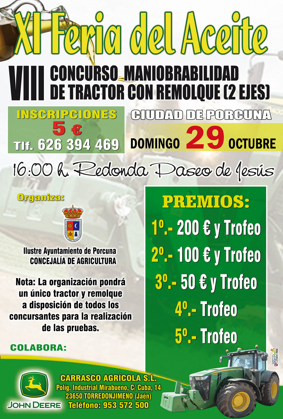 VIII Concurso Maniobrabilidad con tractor con remolque (2 ejes)