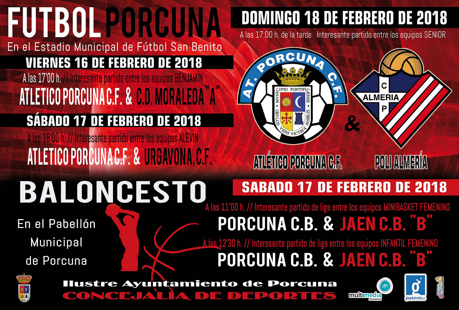 Fútbol: Atco. Porcuna - CD Moraleda "A"  (BENJAMIN)