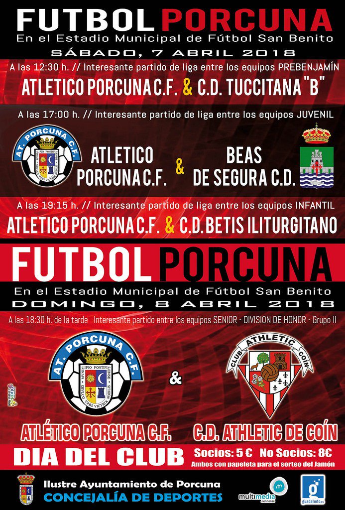 Fútbol: Atco. Porcuna - CD Tuccitana "B" (PREBENJAMÍN)