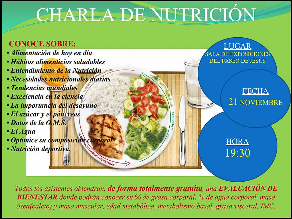 Charla sobre nutrición