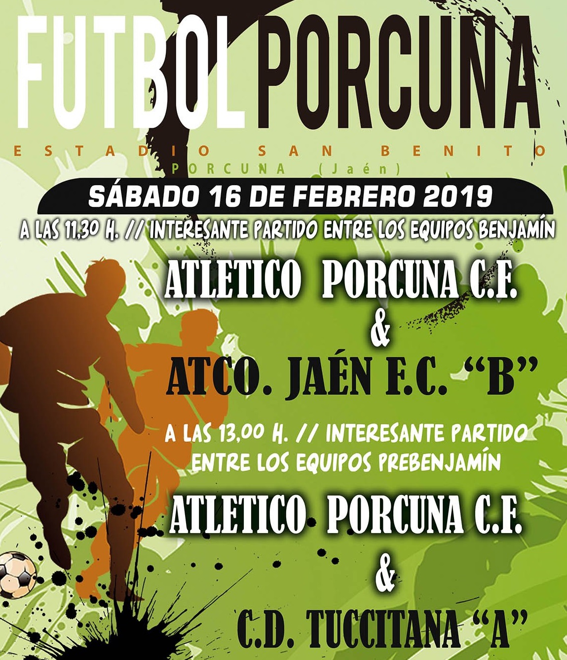 Fútbol base del Atco. Porcuna (2 partidos)