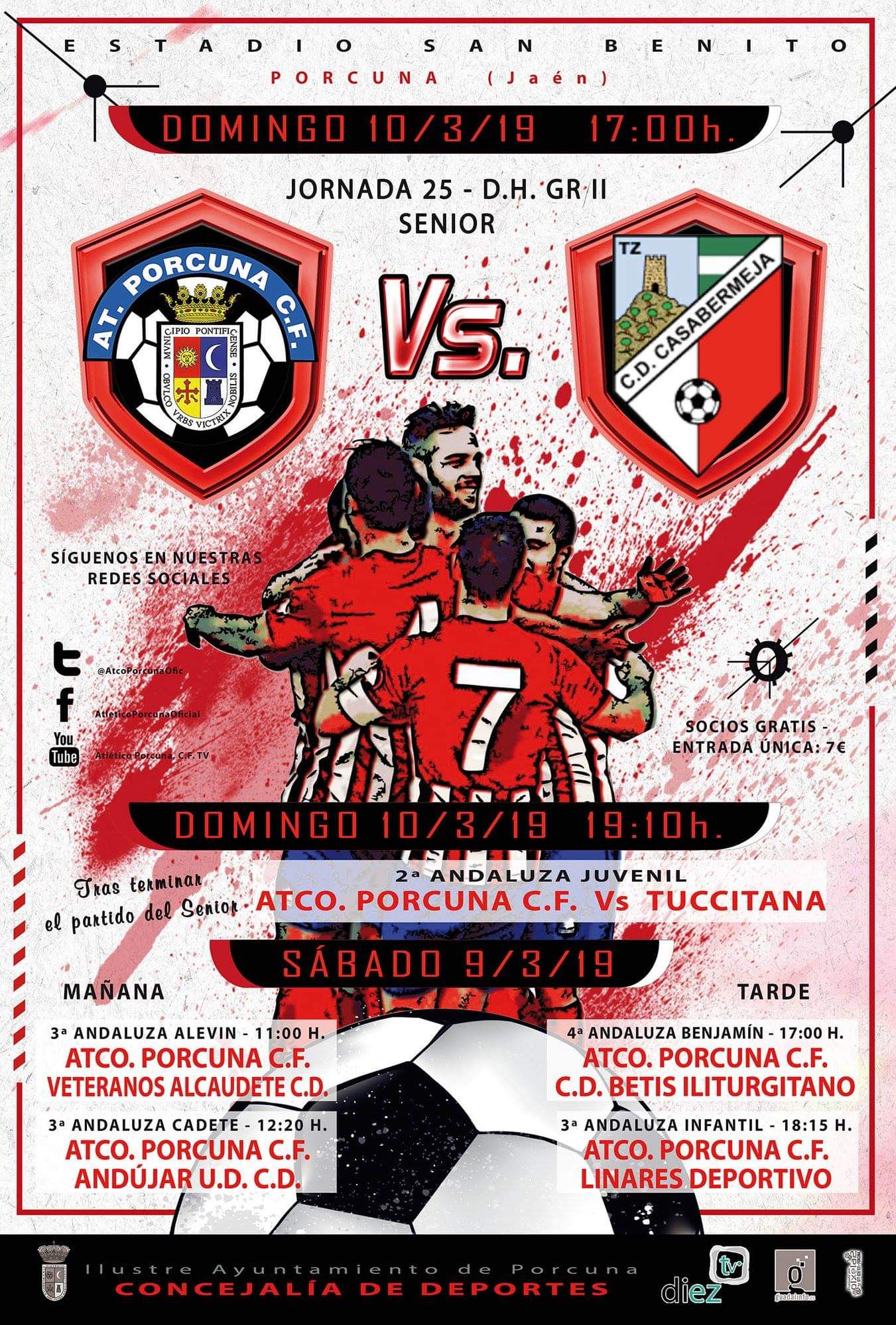 FÚTBOL: Atco. Porcuna - CD Casabermeja