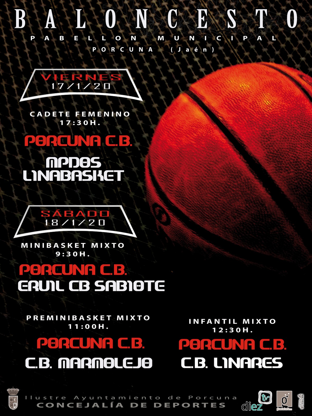 Baloncesto base del Porcuna C.B (MINI-PRE-INF)