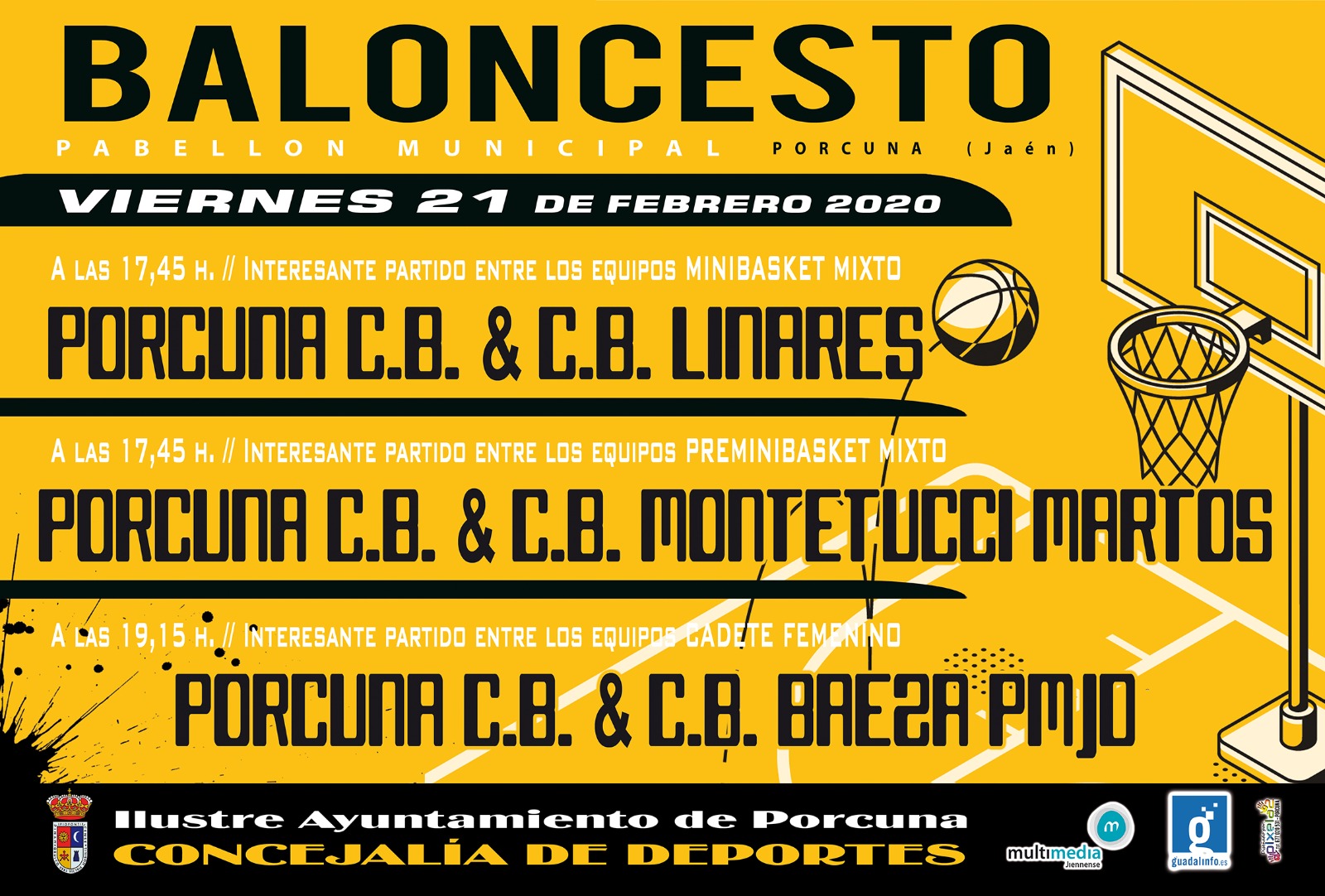 Baloncesto base del Porcuna C.B (MIN-PRE-CAD)