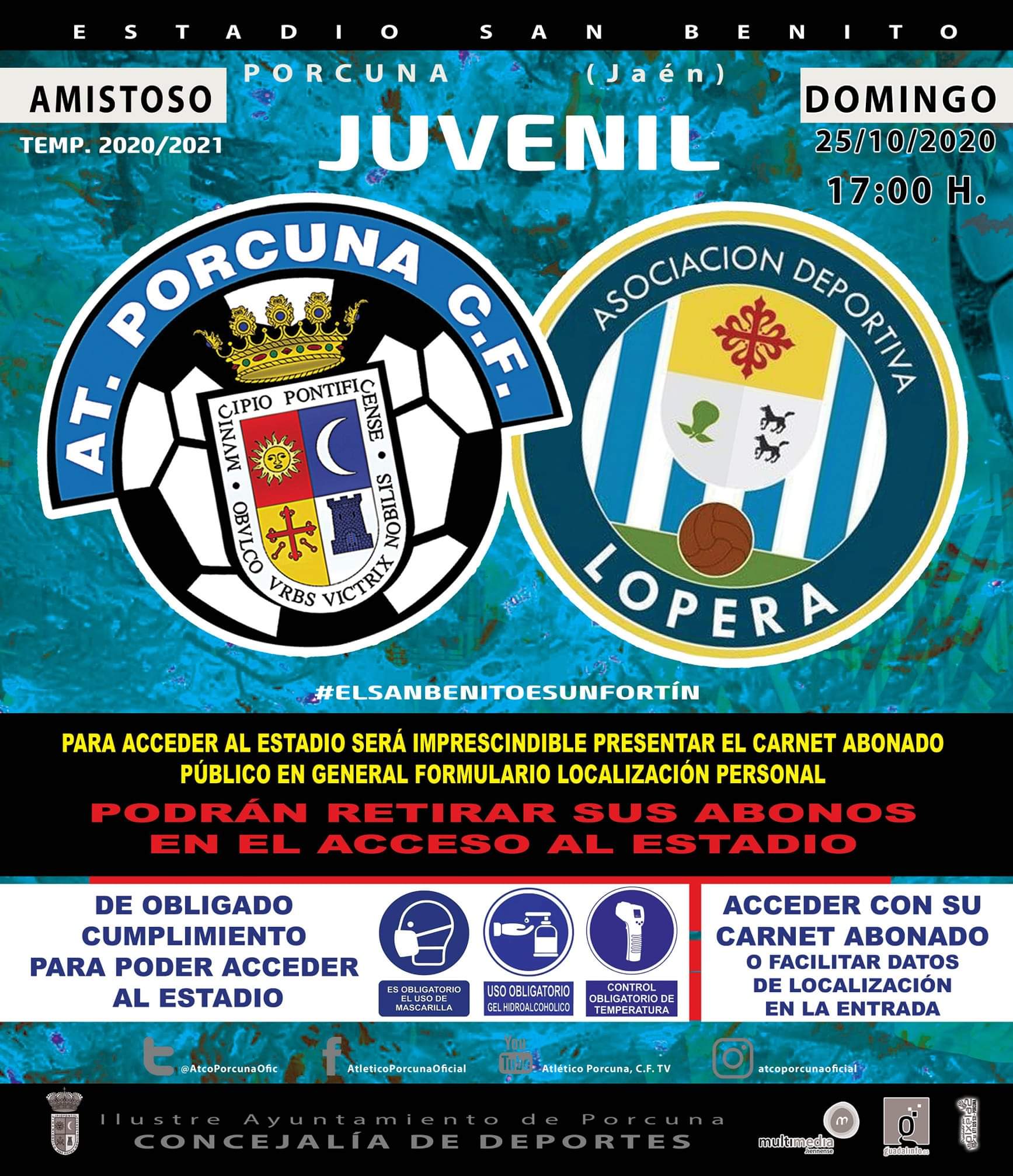 FÚTBOL Juvenil: Atco. Porcuna - AD Lopera