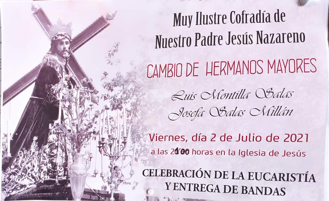 Cambio Hermanos Mayores de Ntro. Padre Jesús