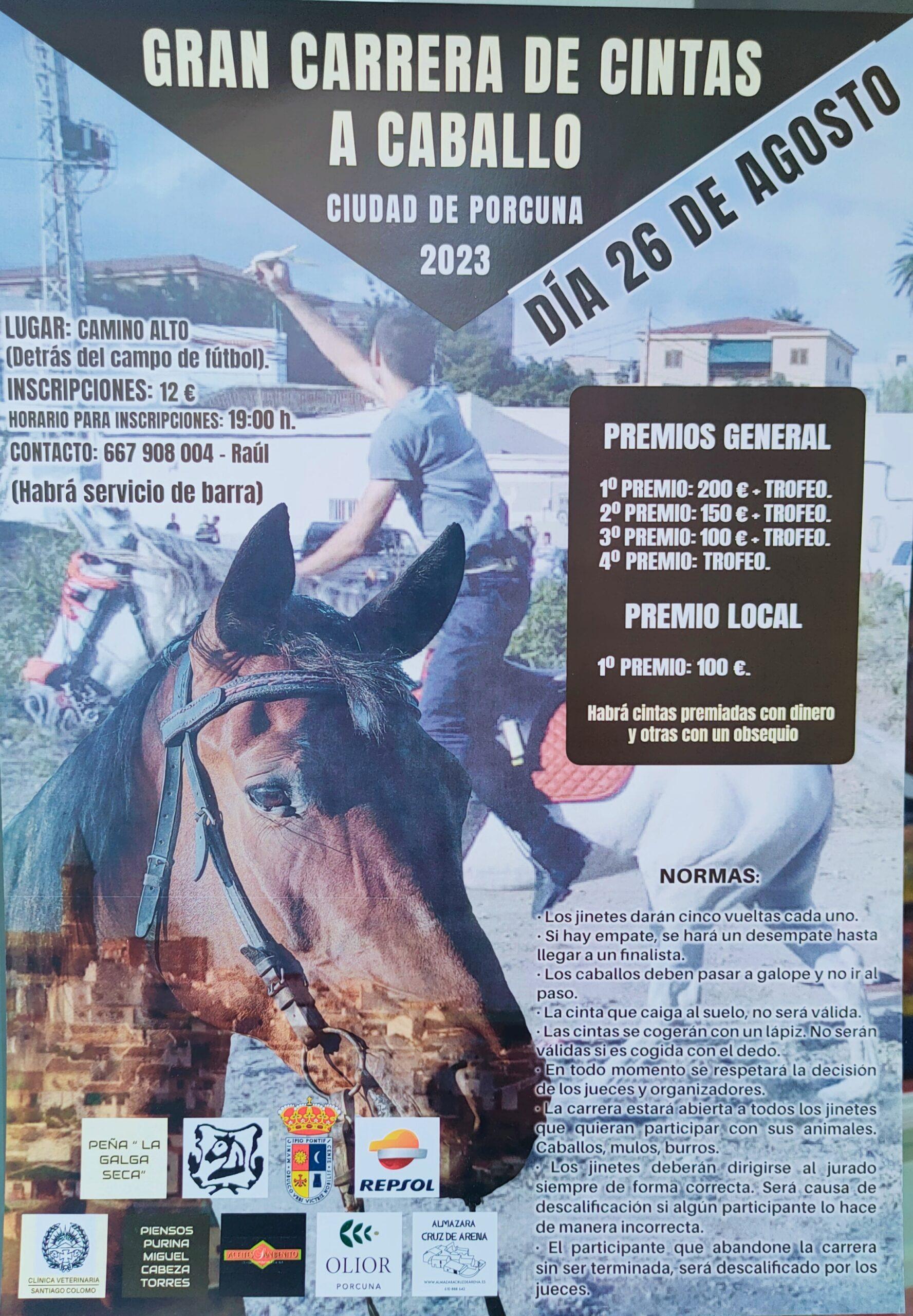 Gran carrera de cintas a caballo