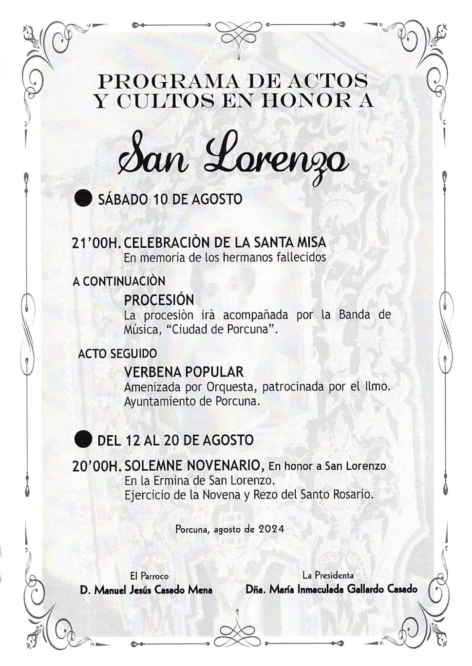 Novena a San Lorenzo