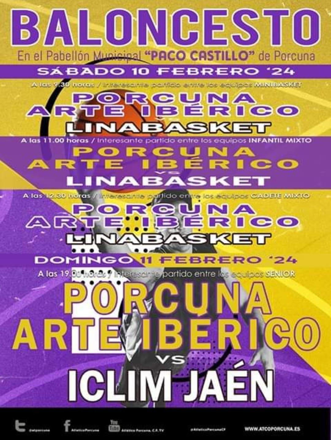 Baloncesto: CB Porcuna Arte Ibérico - ICLIM Jaén