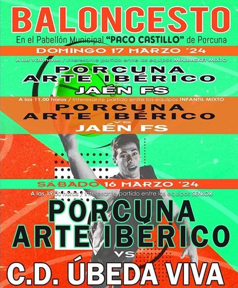 Baloncesto: CB Porcuna Arte Ibérico - CD Úbeda Viva