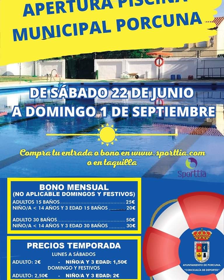 Apertura piscina municipal