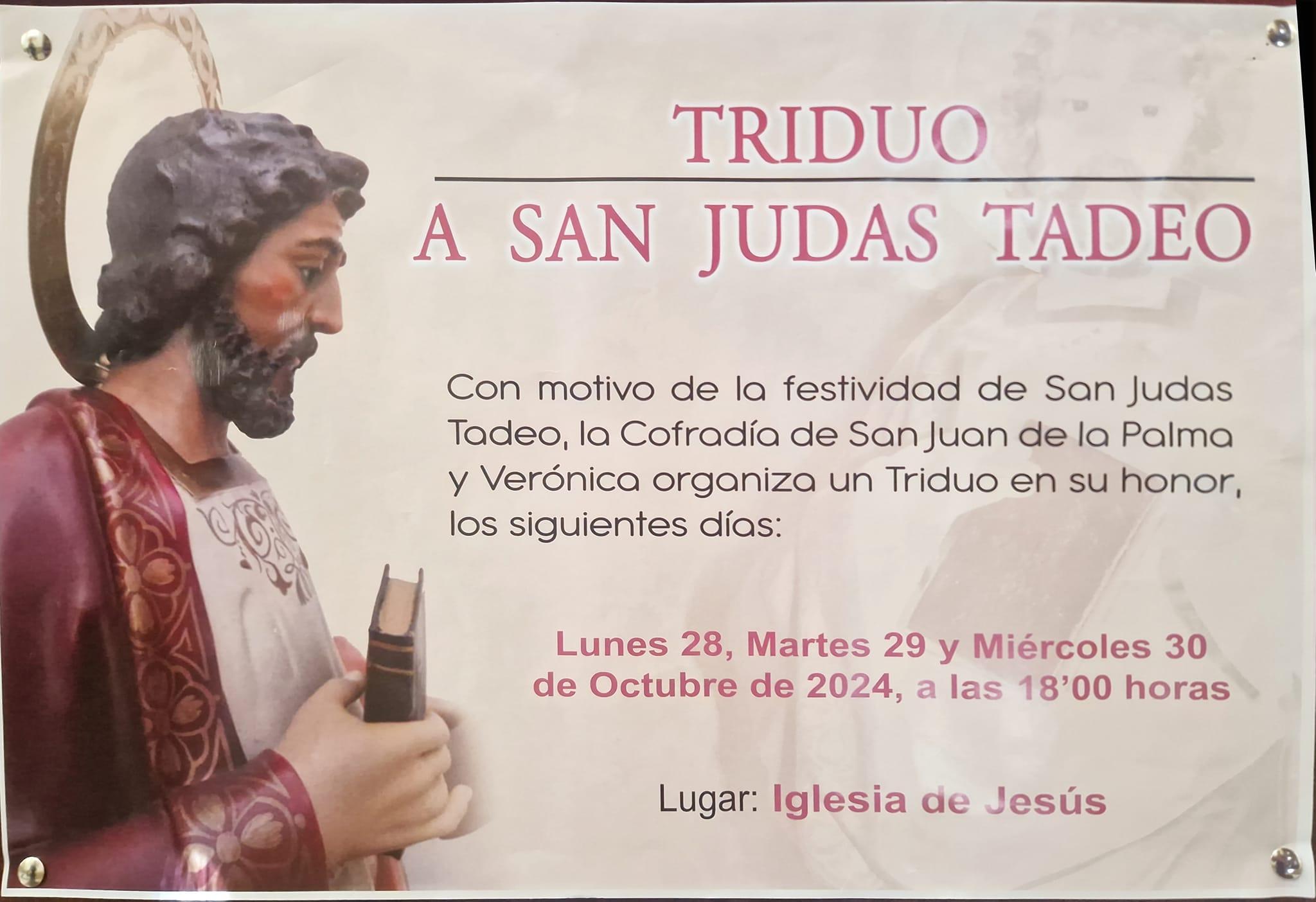 Triduo a San Judas Tadeo