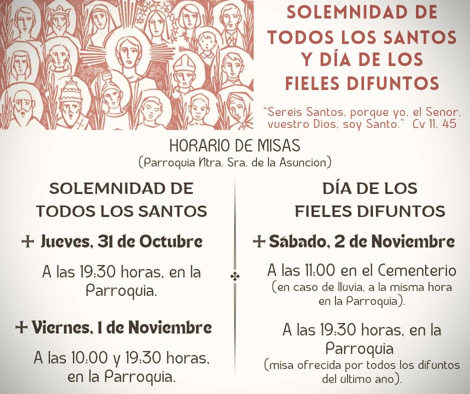 Solemnidad de todos los Santos y Día de los difuntos