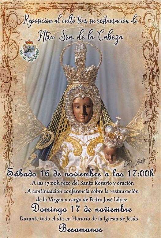 Conferencia "Restauración imagen de la Virgen de la Cabeza"